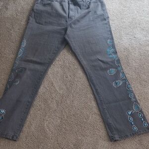 Diane Gilman Gray Denim Jeans